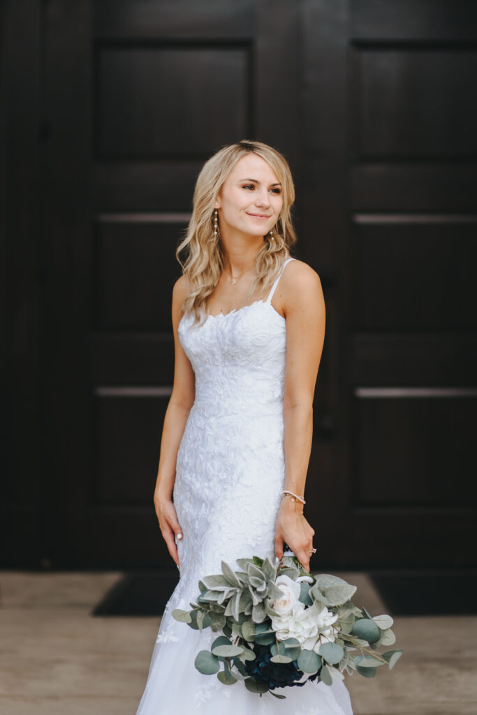 Johanna bridal portrait in her perfectly altered dress